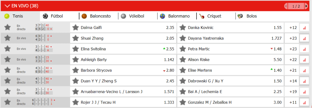 marca apuestas en vivo