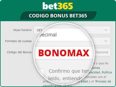 codigo bonus bet365